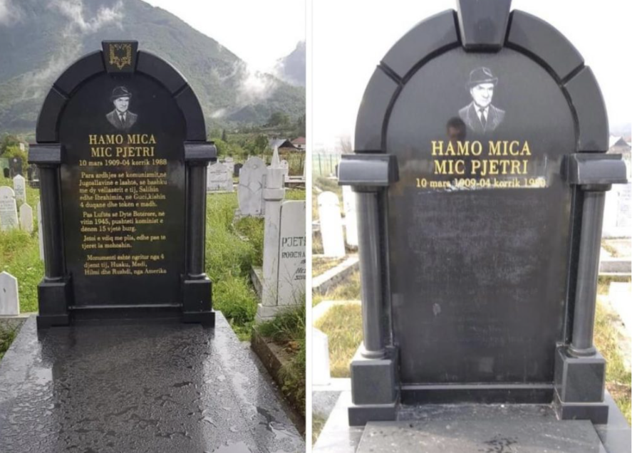 Vandalizohet varri me mbishkrim shqip në Guci
