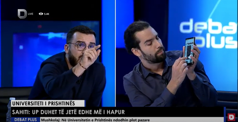 “Je ngacmues seksual”, “Ke marrë 5 mijë euro për të regjistruar studentë”, devijon debati në mes të Hasanit dhe Hoxhës