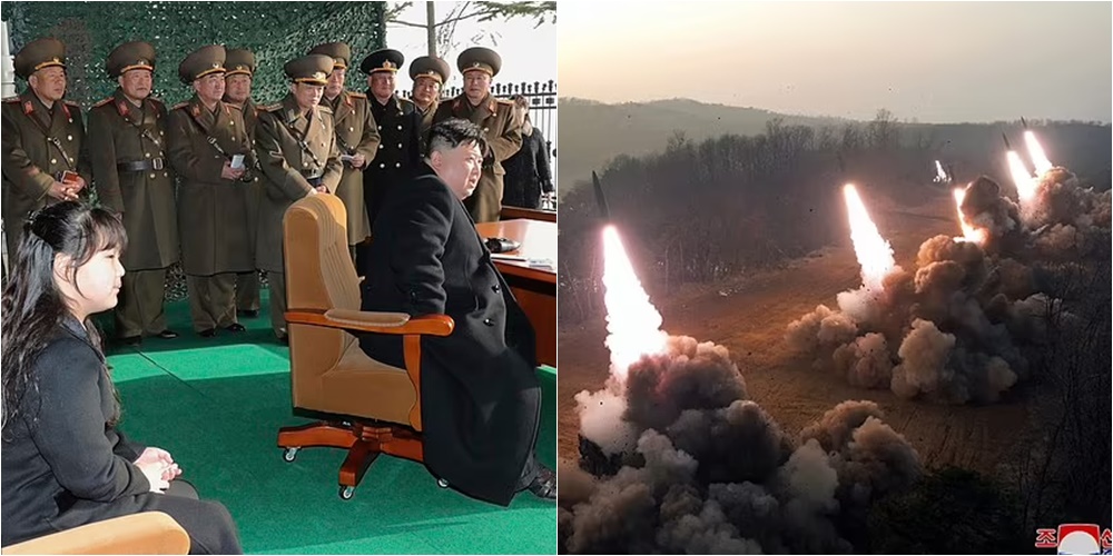 Diktatori i Koresë së Veriut mbikëqyr lëshimin e raketës në praninë e vajzës së vogël