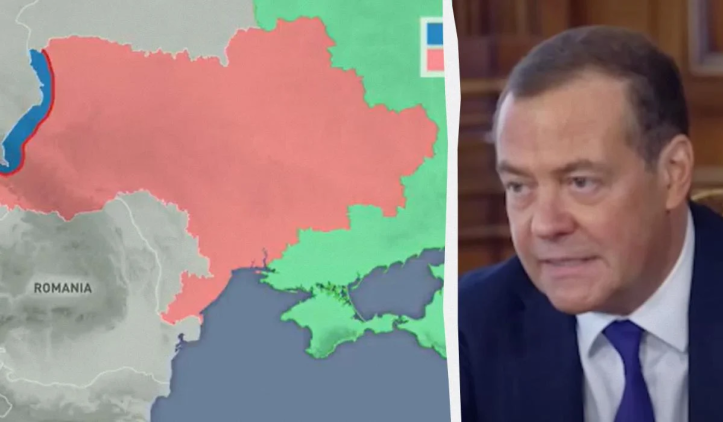 “Zonë tampon” për të gjithë Ukrainën, Medvedev publikon hartën…
